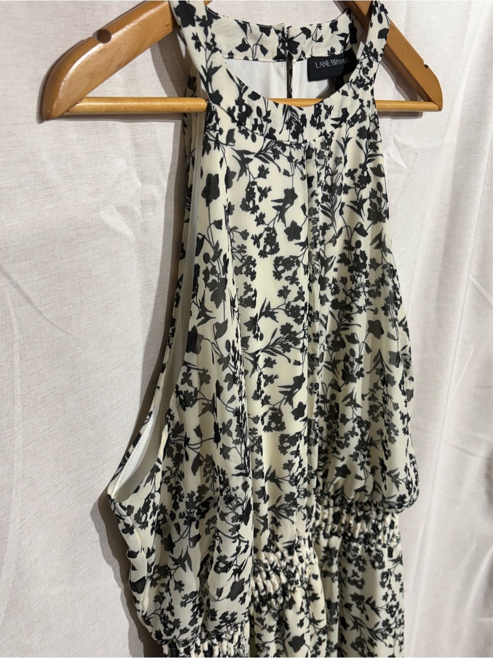 Lane Bryant Floral Halter Handkerchief Dress 18 - Picture 12 of 14